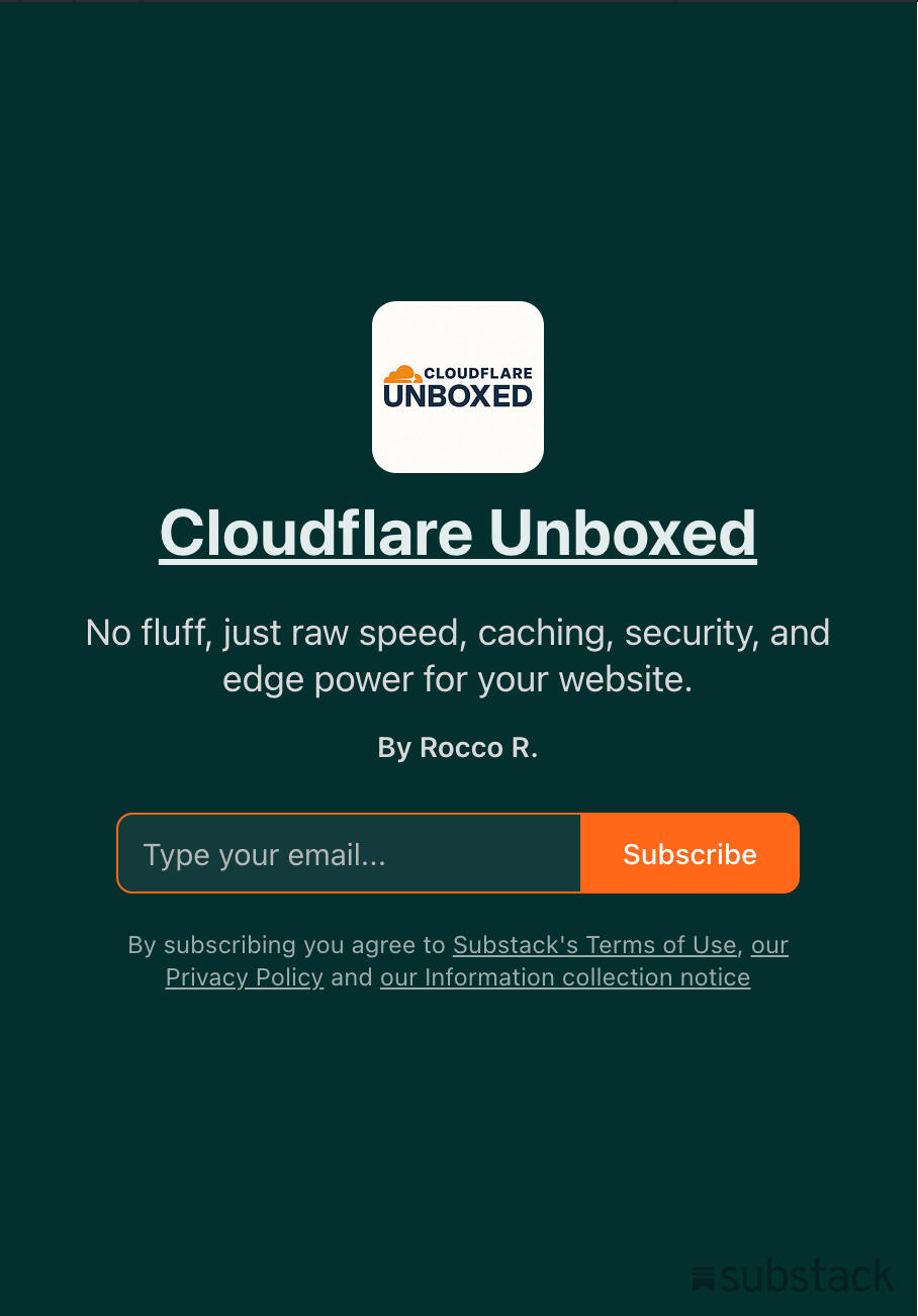 Cloudflare Unboxed Logo